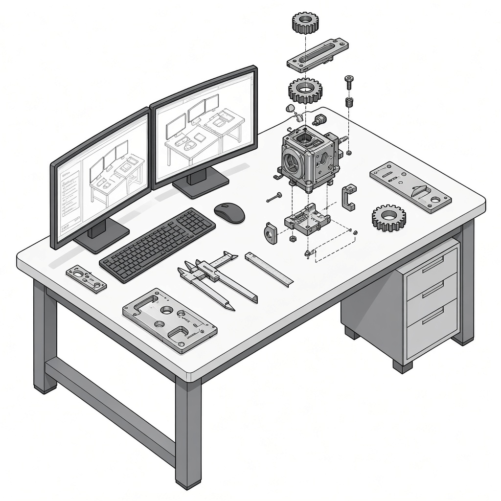 Product-development bench specimen.